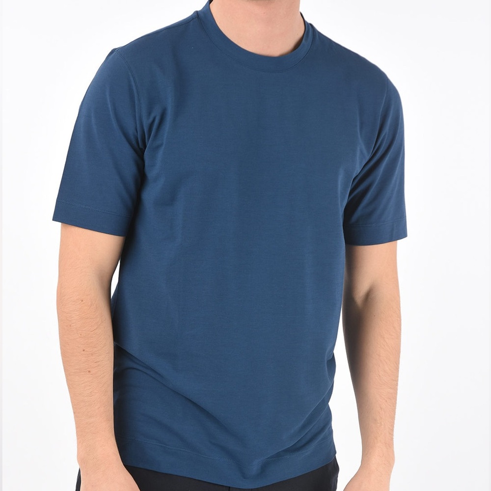 Ermenegildo Zegna Blue Short Sleeve Tee XXL